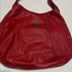 Joe’s Red Genuine Leather Shoulder Bag